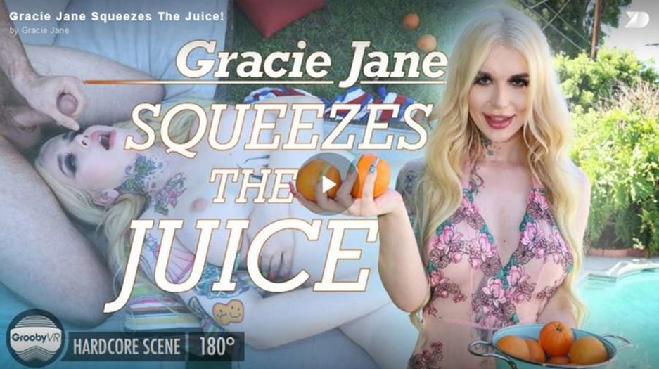 Gracie Jane in Gracie Jane Squeezes The Juice! (Oculus/Vive/Go) 4K